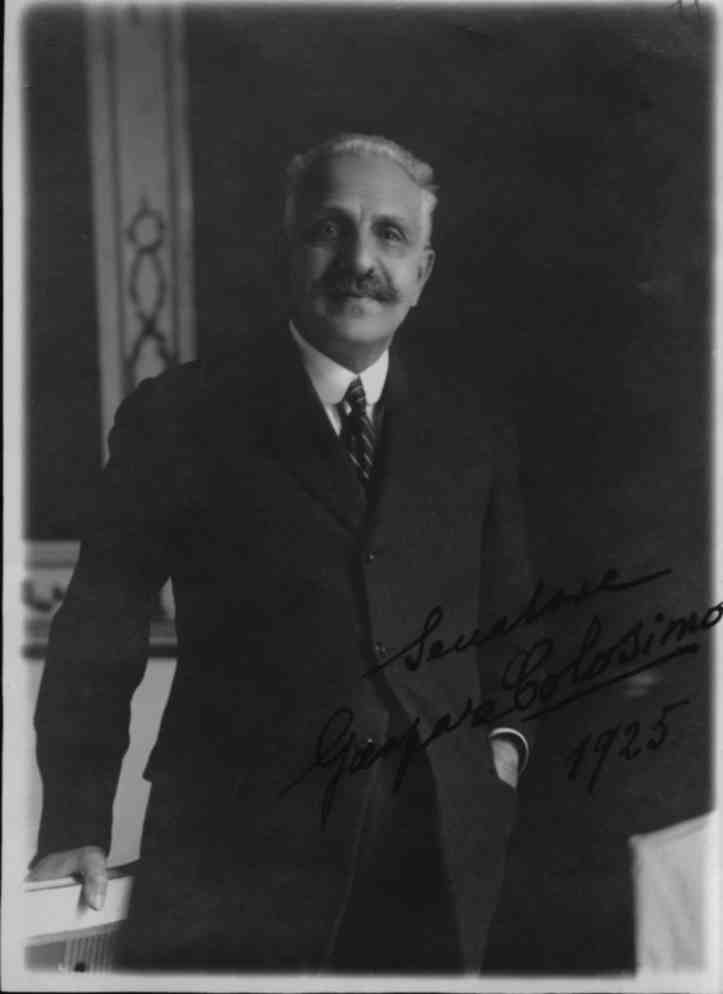 Senatore Gaspare Colosimo nel 1925