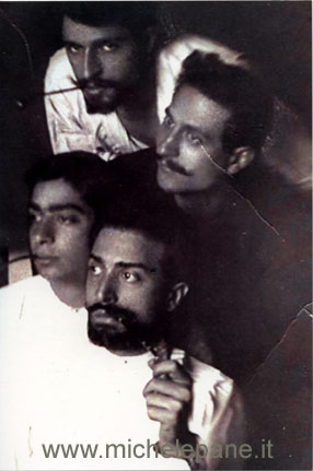 In primo piano Emilio Grandinetti e Vittorio Butera; dietro Umberto Stranges e Gigi Sirianni