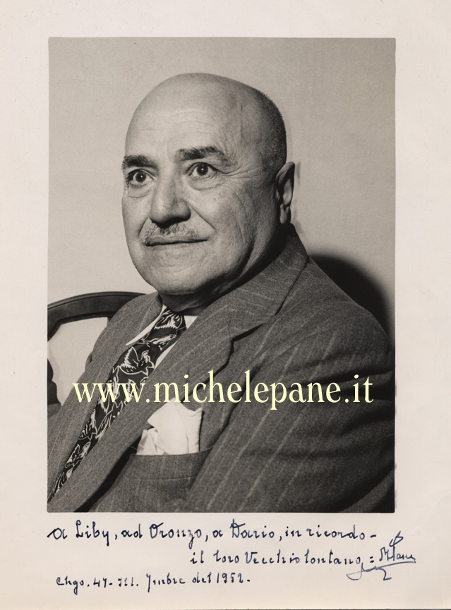 Michele Pane in una delle ultime fotografie (1952)